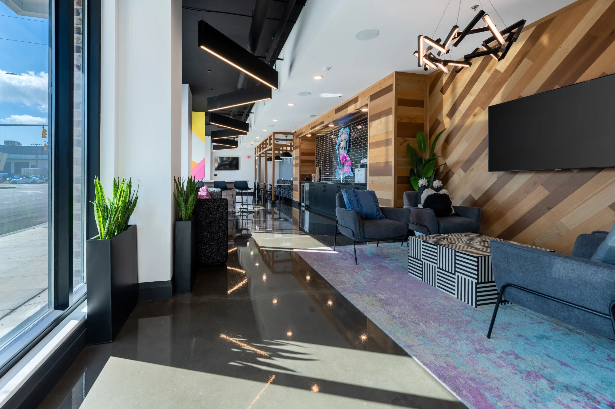 BHAM.ORG modern office lobby and workspace